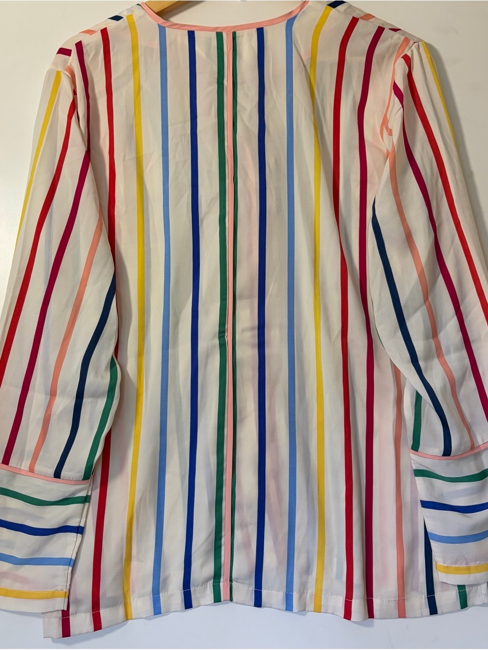 Summersalt The Home Edit Cloud 9 Silky PJ Set Rainbow Stripe Size M - Picture 7 of 9